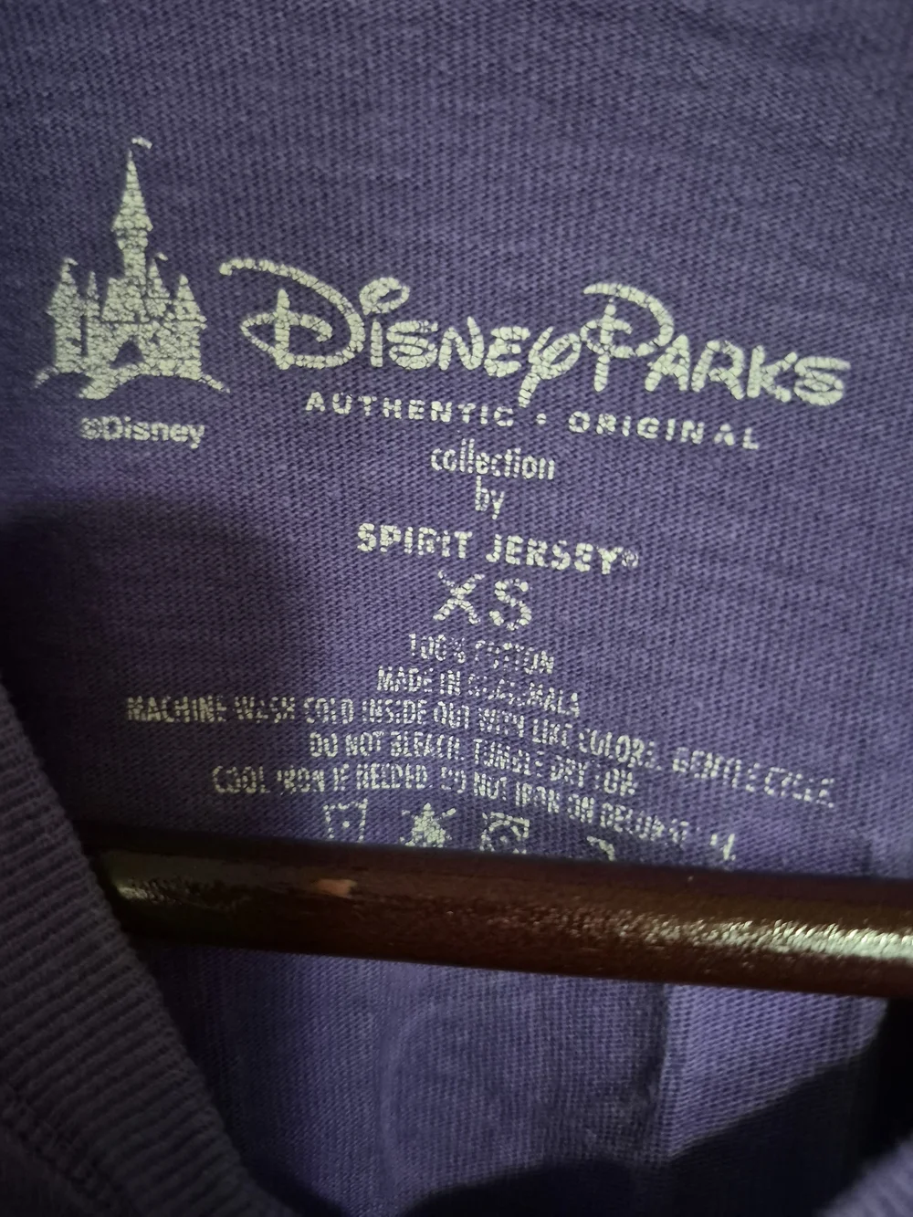 Size XS Disney Parks Purple Est 1971 Glitter Sweat Shirt